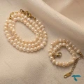 ست دستبند و گردنبند مرواریدی Set-8698-L
