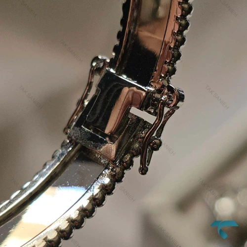ست انگشتر و دستبند ونکلیف نقره ایی ابکاری Set-8706-L