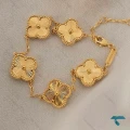 ست دستبند و گردنبند ونکلیف طلایی Set-8712-L