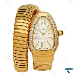 ساعت بولگاری ماری تک دور زنانه طلایی دورنگین Bvlgari-8466-L