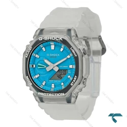 ساعت جیشاک GA-2100 مردانه شیشه ای صفحه آبی GShock-8520-G