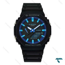 جیشاک GA2100 مردانه مشکی ایندکس آبی GShock-8528-G