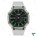 جیشاک GA2100 مردانه شیشه ای ایندکس سبز GShock-8715-G