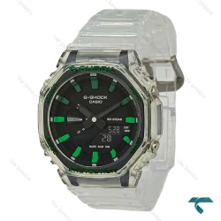 جیشاک GA2100 مردانه شیشه ای ایندکس سبز GShock-8715-G