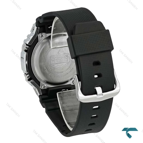 ساعت جیشاک GM-2100 مردانه نقره ای مشکی GShock-8716-G