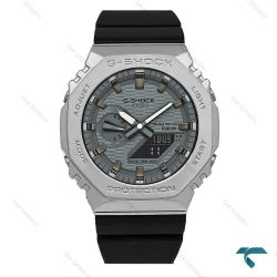 ساعت جیشاک GM-2100 مردانه سیلور صفحه طوسی GShock-8717-G
