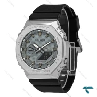 ساعت جیشاک GM-2100 مردانه سیلور صفحه طوسی GShock-8717-G