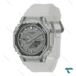 ساعت کاسیو GA2100 مردانه شیشه ای صفحه نقره ای GShock-8723-G