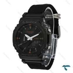 ساعت مردانه GM-2100 بند برزنت فول مشکی Casio-7323-G