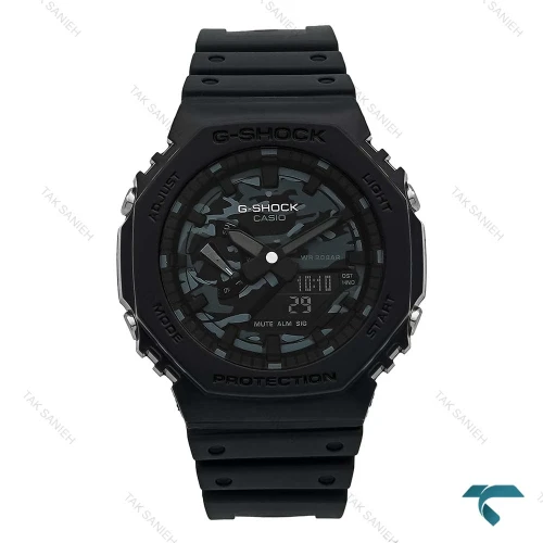ساعت مچی GA2100 مردانه مشکی صفحه چریکی Casio-7324-G