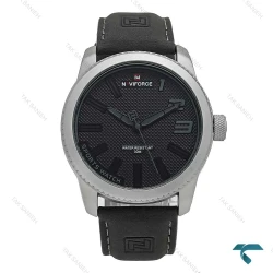 ساعت مردانه نیوی فورس NF9202 طوسی بند جیر NaviForce-7340-G