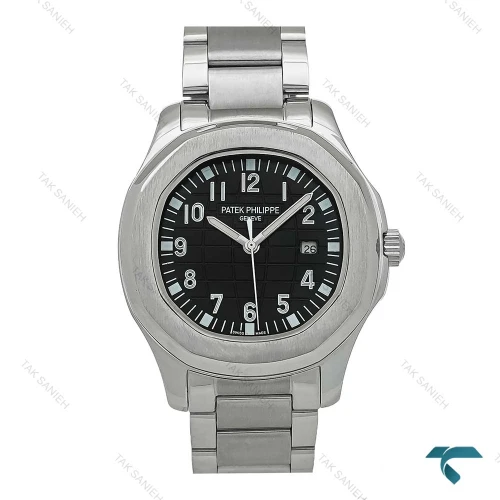 ساعت مردانه پتک فیلیپ آکوانا استیل صفحه مشکی Patek-7349-G