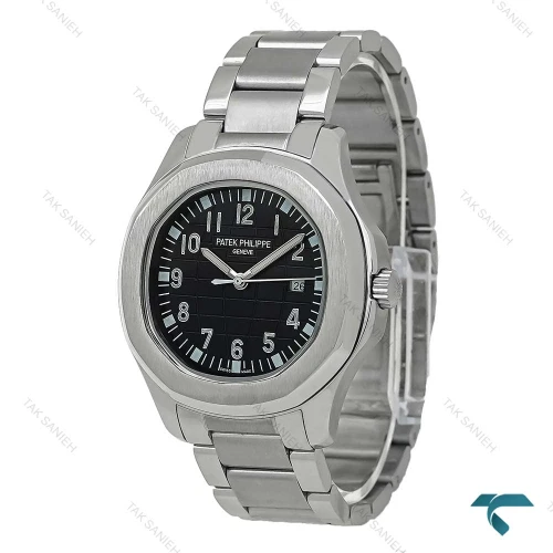 ساعت مردانه پتک فیلیپ آکوانا استیل صفحه مشکی Patek-7349-G