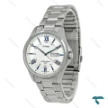 ساعت کاسیو MTP-1384 مردانه سیلور صفحه سفید Casio-7378-G