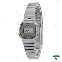 ساعت زنانه کاسیو LA670WA-7 نوستالژی سیلور صفحه طوسی Casio-2654-L