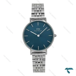 ساعتDW زنانه گرد استیل صفحه سرمه ای متوسط DW-7388-L