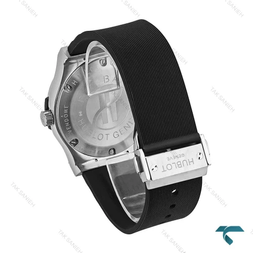 ساعت مچی هابلوت مردانه سیلور مشکی صفحه مهندسی Hublot-7366-G