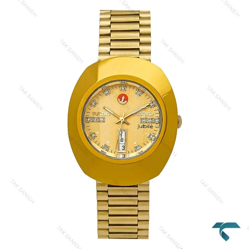 ساعت رادو تخم مرغی مردانه تمام طلایی Rado-7372-G