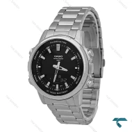 ساعت کاسیو AMW-880 اصل مردانه سیلور صفحه مشکی Casio-7413-G