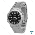 ساعت مچی کاسیو AMW-870 مردانه اصل سیلور صفحه مشکی Casio-7414-G