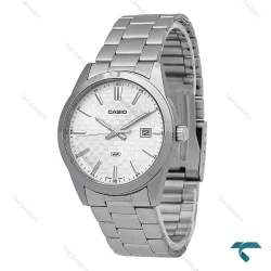 ساعت کاسیو مردانه MTP-VD03 اورجینال نقره ای صفحه سفید Casio-7416-G