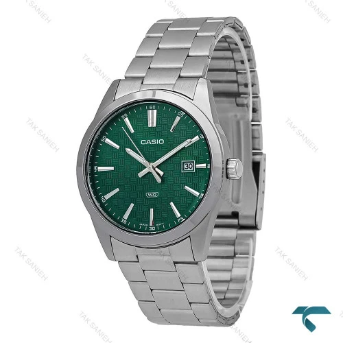 ساعت کاسیو MTP-VD03 مردانه سیلور صفحه سبز Casio-7431-G