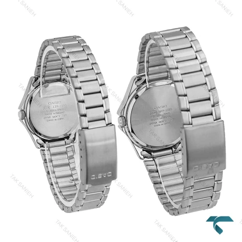 ساعت ست کاسیو 1183 اصل نقره ای  Casio-7461-S