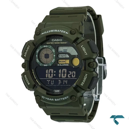 ساعت کاسیو WS-1500H-3BV اورجینال سبز Casio-7499-G
