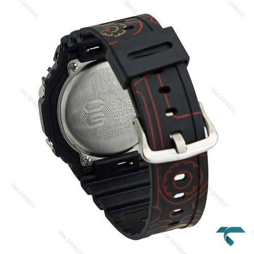 ساعت مردانه جیشاک GA2100 مشکی بند طرح دار Casio-7502-G