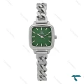 ساعت مچی زنانه انزو EC-3124 بند کارتیه ای سیلور صفحه سبز Enzo-8724-L
