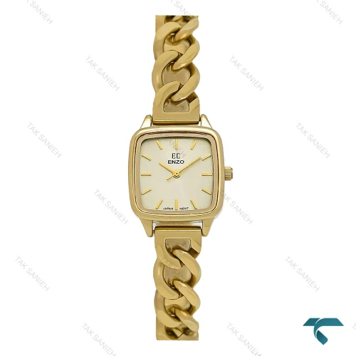 ساعت انزو EC-3124 زنانه طلایی بند کارتیه ای Enzo-8726-L