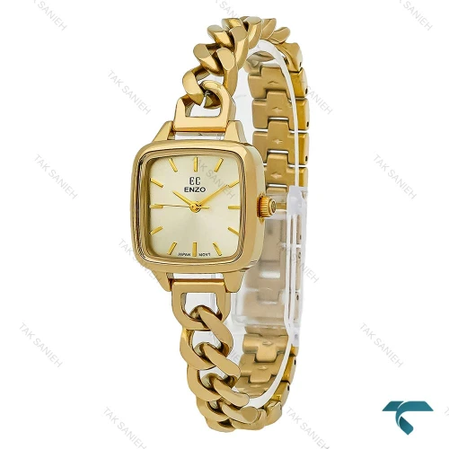 ساعت انزو EC-3124 زنانه طلایی بند کارتیه ای Enzo-8726-L