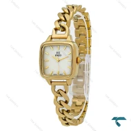 ساعت انزو EC-3124 زنانه بند کارتیه ای طلایی صفحه صدف Enzo-8727-L