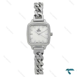 ساعت انزو بند کارتیه ای EC-3124 سیلور صفحه صدف Enzo-8728-L