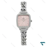 ساعت انزو زنانه EC-3124 بند کارتیه ای سیلور صفحه صورتی Enzo-8731-L