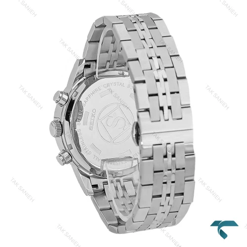 ساعت مردانه سیکو Vip سه موتوره کرنوگراف تمام سیلور Seiko-8744-G