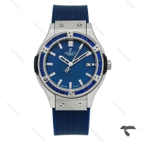 ساعت زنانه هابلوت سیلور سرمه ای دورنگین Hublot-9857-L