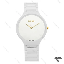 ساعت رادو سرامیکی مردانه سفید عقربه طلایی Rado-9858-G
