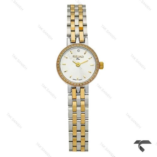 ساعت سیکو پلاس زنانه دورنگ طلایی دورنگین ظریف Seiko-9860-L