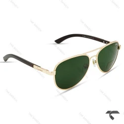 عینک آفتابی مردانه CT2851-4 کارتیه طلایی شیشه سبز خلبانی Cartier-9864-G