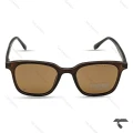 عینک دودی جنتل مانستر RE2584-2 پلاریزه فریم قهوه ای GentleMonster-9884-U