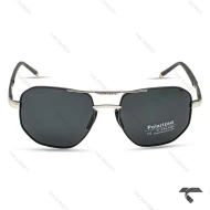 عینک دودی پورشه دیزاین P1089-2 پلاریزه مردانه سیلور مشکی Porsche-9904-G
