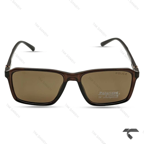 عینک آفتابی پلیس RE2590-5 مردانه دسته 360 درجه قهوه ای Police-10010-G