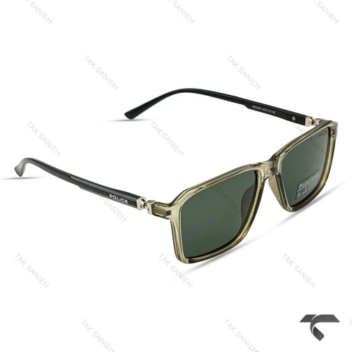 عینک پلیس مردانه RE2590-6 دسته 360 درجه سبز Police-10011-G