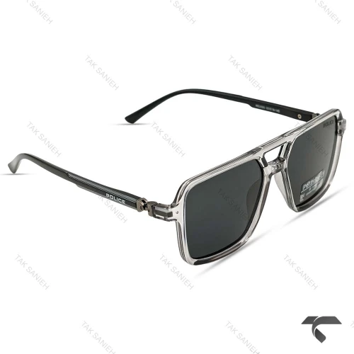 عینک آفتابی پلیس RE2593-4 مردانه دسته 360 درجه پلاریزه دودی Police-10015-G