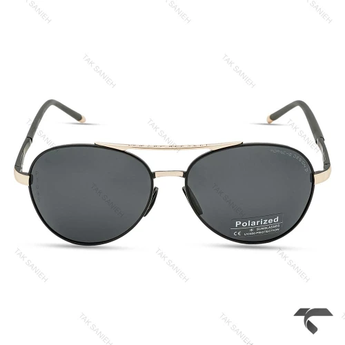 پورشه دیزاین مردانه P1095-3 پلاریزه مشکی نوک مدادی  Porsche-10036-G