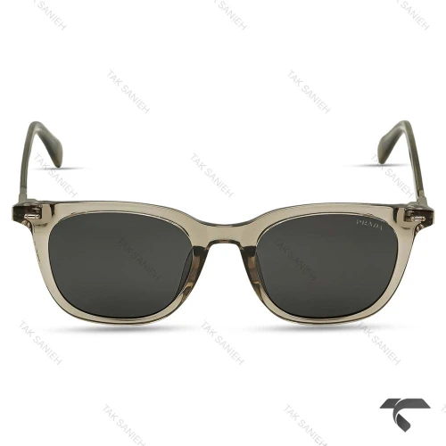 عینک آفتابی پرادا R2801-3 فریم شفاف قهوه ای Prada-10039-U