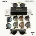 عینک آفتابی زنانه پرادا R2803-6 فیلی شیشه سرمه ای Prada-10047-U