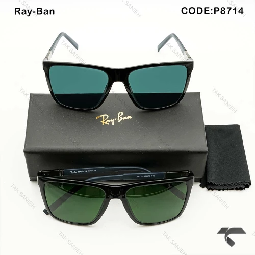 عینک آفتابی ری بن مردانه P8714-2 پلاریزه لنز سبز RayBan-10050-G
