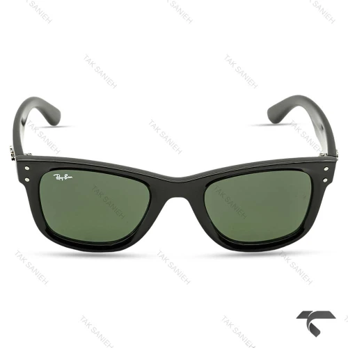 عینک ریبن RB0502-3 فریم کائوچوبی مشکی لنز سبز RayBan-10060-U